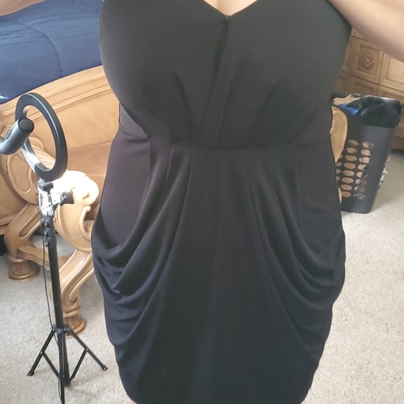 Mini black racer back dress - Picture 3 of 3